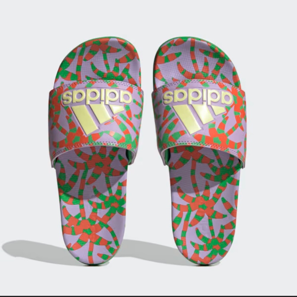 NWOT Farm Rio Adidas Slide Sandals